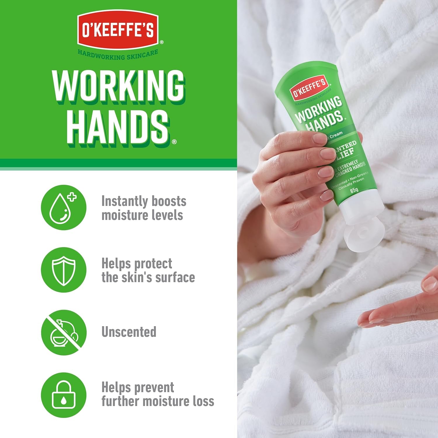 O'Keeffe'S Working Hands Overnight 80 Ml & Working Hands 80 Ml (Doppelpack — Hände) Verpackung Kann Variieren