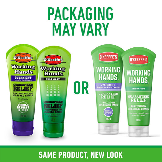 O'Keeffe'S Working Hands Overnight 80 Ml & Working Hands 80 Ml (Doppelpack — Hände) Verpackung Kann Variieren